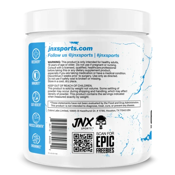 JNX Sports The Curse Glutamine – 300g/0.66 lbs ( Made In USA )