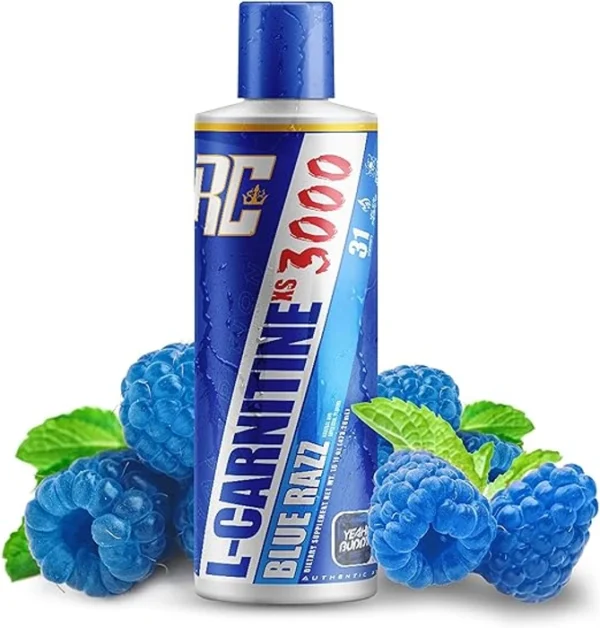 "Ronnie Coleman Vital Edition L-Carnitine XS 3000 – 473.28 ml Bottle. Supports fat metabolism, energy production, and endurance. Made in USA."
