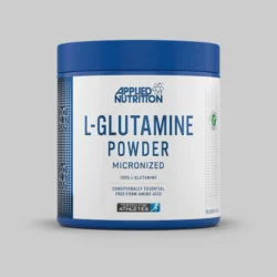 "Applied Nutrition L-Glutamine Powder – 250g. Micronized formula for enhanced muscle recovery, endurance, and hydration."