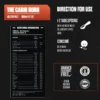 "Exalt The Carni Burn Nutrition Facts – 4200mg L-Carnitine per serving, sugar-free, stimulant-free, and calorie-free formula for fat loss and energy boost."