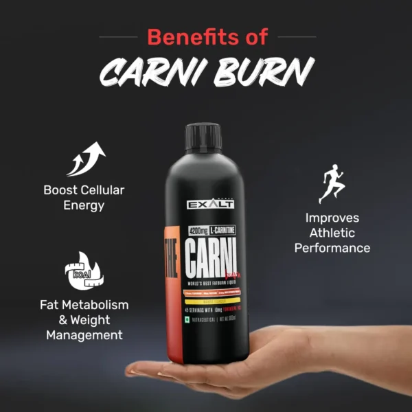 "Athlete using Exalt The Carni Burn – Enhances fat metabolism, energy levels, and workout performance for bodybuilding and fitness.