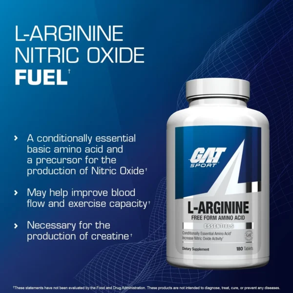 "How to use GAT L-Arginine – Recommended dosage, serving size, and benefits for muscle growth, recovery, and cardiovascular health."