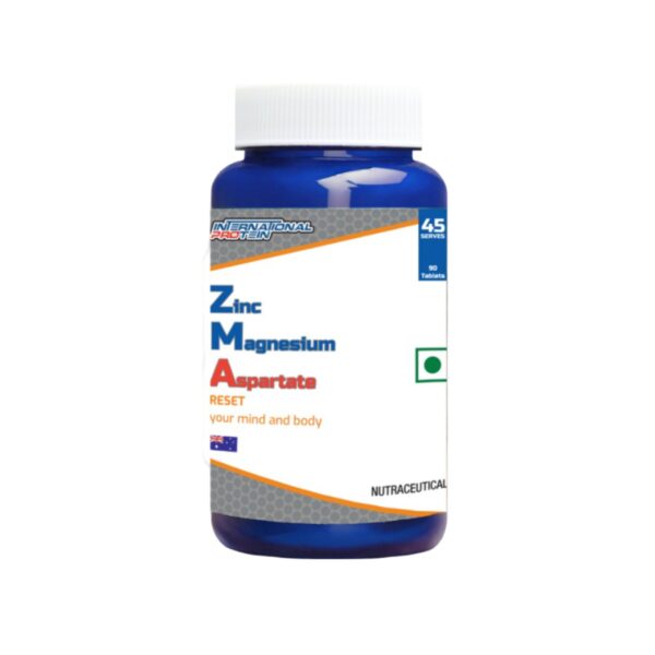 shopping "International Protein ZMA – 90 Tablets. Advanced recovery and sleep support formula with Zinc, Magnesium, and Vitamin B6 for muscle repair and hormonal balance."