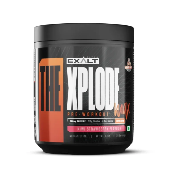 Exalt Supps XPlode Pre Workout Max front label 375g