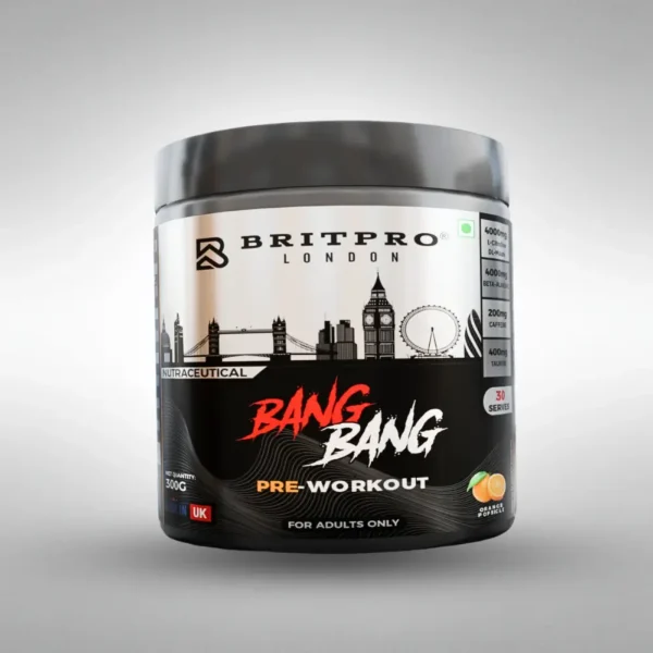 Britpro London Bang Bang High Stim Pre-Workout 300g Front Jar