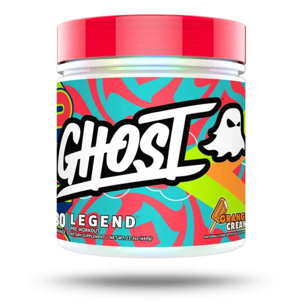ghost legend pre-workout orange cream 630g front