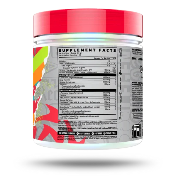 Ghost Legend Pre-Workout Orange Cream – 630g / 1.38 lbs | 30 Servings